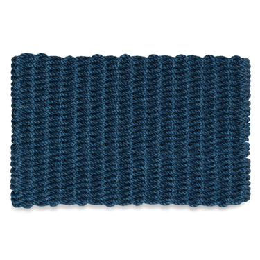 Lobster Rope Doormats, Outdoor Door Mats, Wicked Good Door Mats Made in Maine, Solid Navy